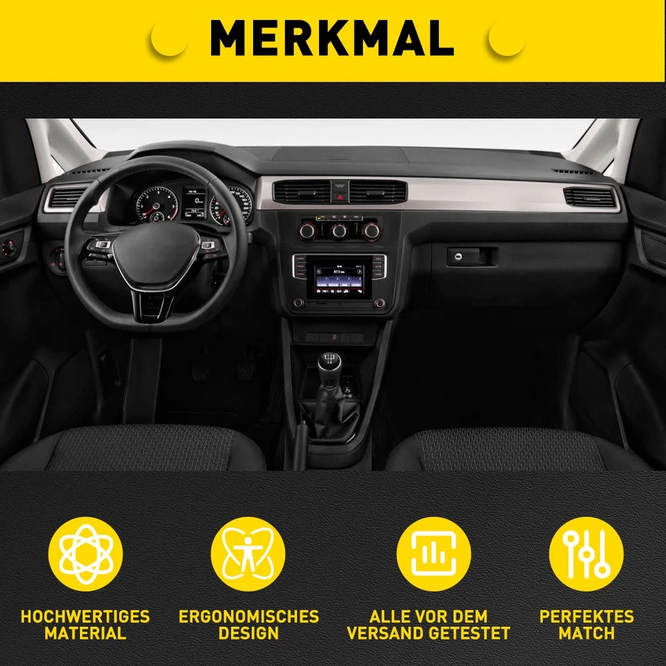 Schaltmanschette + Schaltknauf für VW Touran + Caddy 3 2K III mit Rahmen 5 Gang - Bild 4 von 4