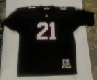 Mitchell & Ness 56 Deion Sanders 1990 Atlanta Falcons Black 25th Patch Jersey