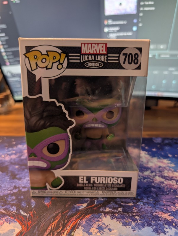 Funko Pop! El Furioso Marvel Luchadores Lucha Libre Vinyl Figure with Protector