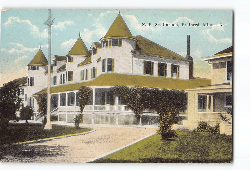 Brainerd Minnesota MN Postcard 1907-1915 N. P. Sanitarium