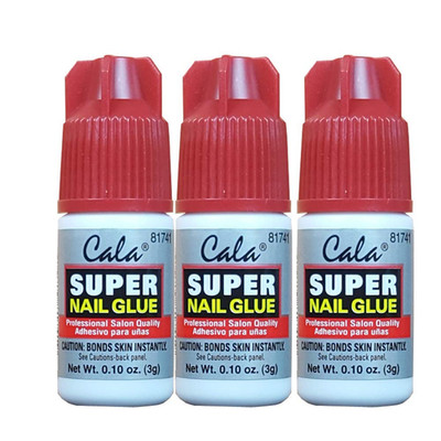 3 bottles Super nail Glue professional Salon Quality,Quick and Strong Nail liqui