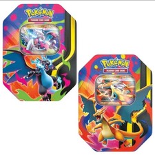 Pokemon TCG Mega Charizard ex Tins - SET OF 2 - IN HAND SHIPS NOW