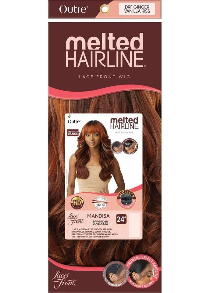 Peluca frontal de encaje sintético fundido exterior - Mandisa Foto 3 de 4