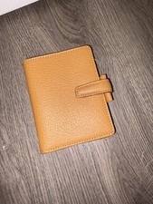 Light Brown Filofax Mini Pimlico Italian Leather Pocket Organiser 2001 vintage