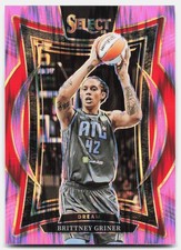 2025 Panini Select WNBA #61 Brittney Griner Pink Flash Prizm Atlanta Dream