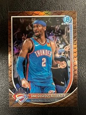 2025-26 Bowman Basketball CHROME Reptilian Refractor Shai Gilgeous-Alexander