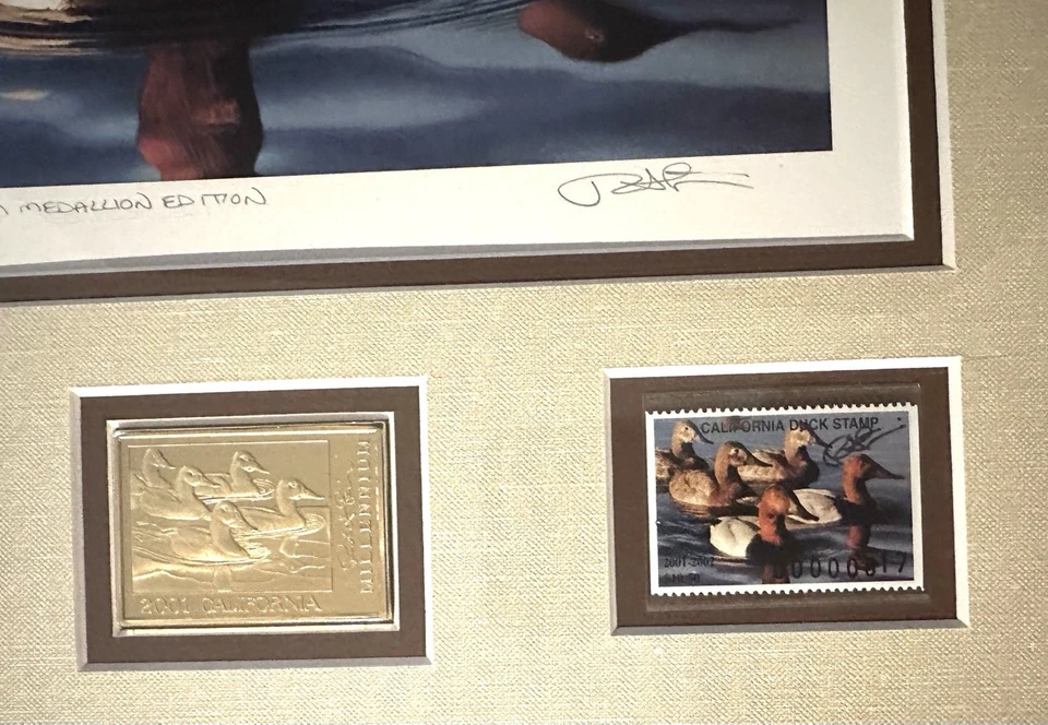 CALIFORNIA 2001 STATE Millennium DUCK PRINT Robert Steiner #52/200 Artist Framed - Image 4 of 4