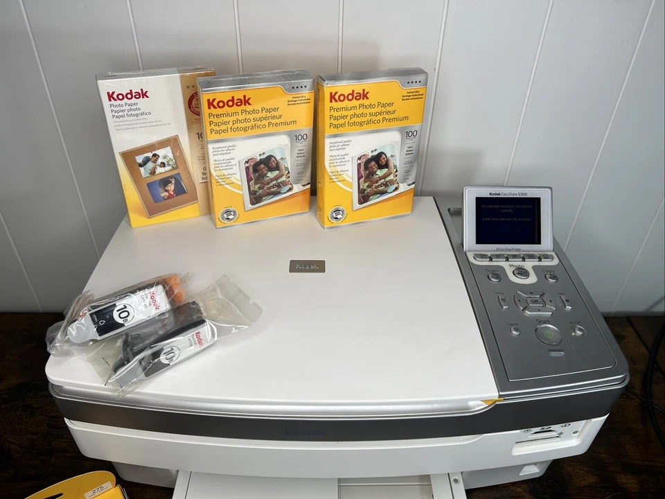 Kodak EASYSHARE 5300 All-In-One Inkjet Printer BUNDLE NEW INK - Image 2 of 4