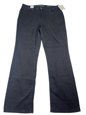 Croft & Barrow Bootcut Jeans Womens 12 Black Denim Cotton Stretch Natural Fit