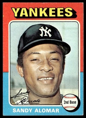 1975 Topps Sandy Alomar - VG+ New York Yankees #266