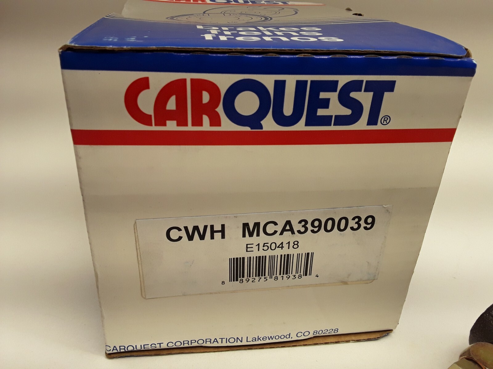 Brake Master Cylinder CARQUEST MCA390039 fits 19891995 Mazda MPV FREE