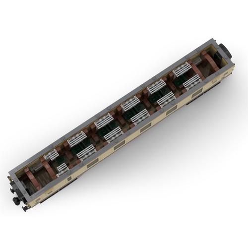 Custom MOC-122525 5-in-1 Train Set with a Locomotive and 4 Wagons 5997 Parts - Picture 3 of 5