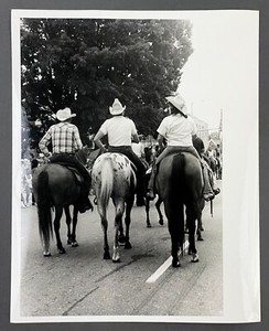 1990 Newton Old Soldiers' Reunion NC End Of Parade Horseback VTG Press Photo