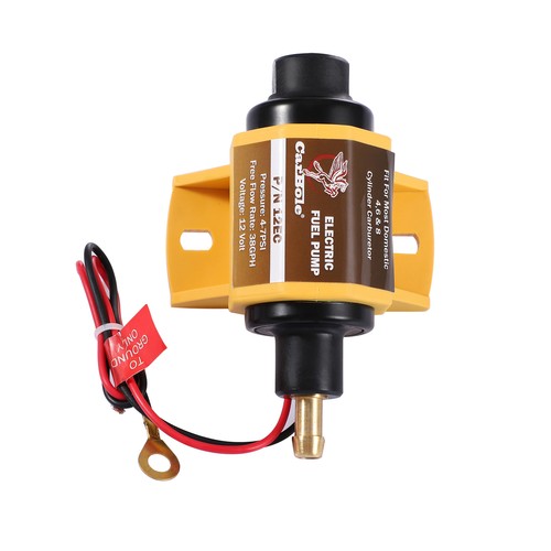 4-7PSI 38 GPH Low Pressure Electric Inline Fuel Pump Carburetor Gas Universal - Picture 7 of 12