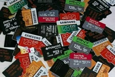 Lot of 100 128GB MicroSD Memory Cards $7.00 each! Great for Nintendo Switch