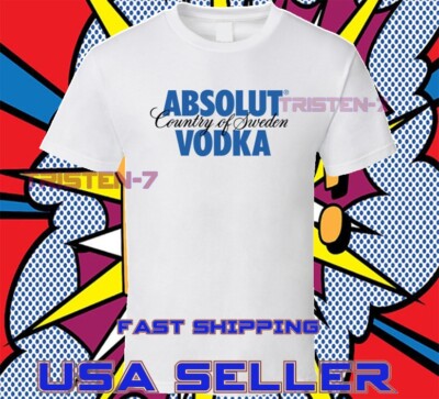 NEW SHIRT ABSOLUT VODKA SWEDEN LOGO ACTIVE T-SHIRT FUNNY USA UNISEX SIZE S - 5XL