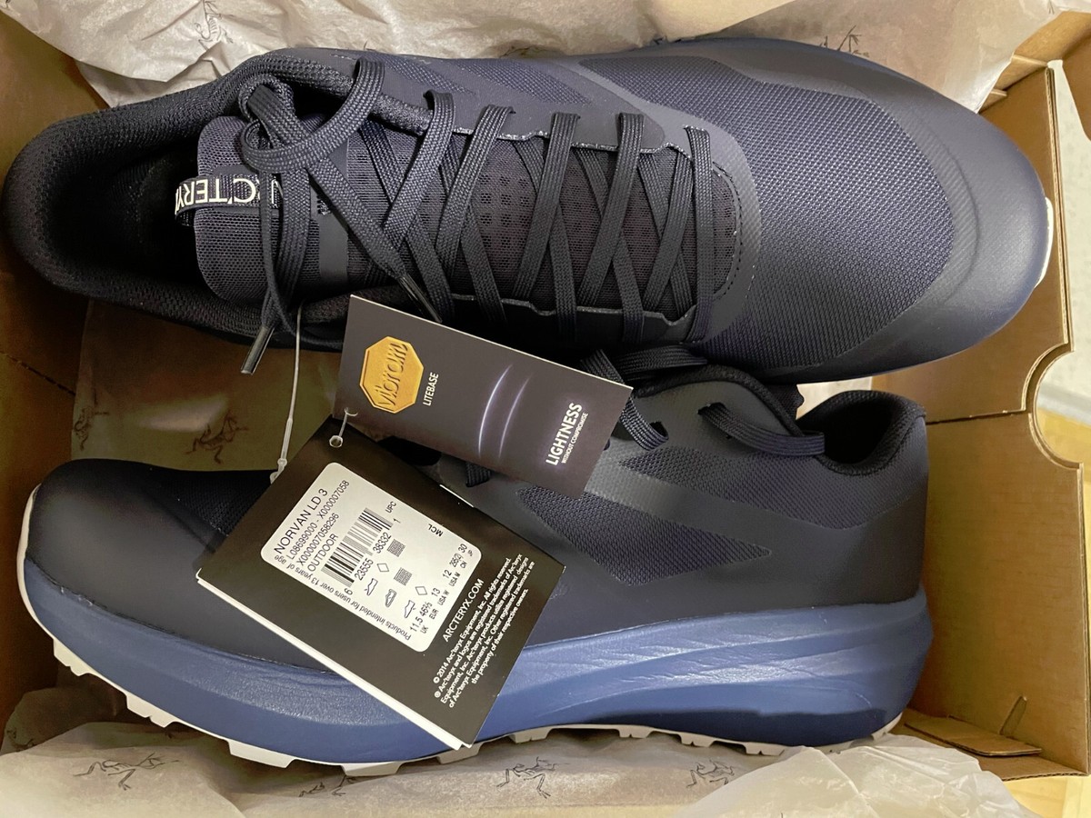 Arcteryx Norvan LD 3 Shoes Black Sapphire Solitude MENS 12US | eBay