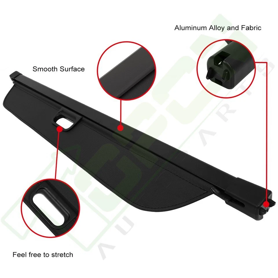 Black Rear Cargo Security Trunk Cover Fits 2017 2018 Fits Land Rover Discovery - Изображение 3 из 4