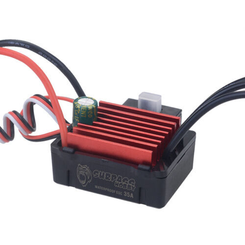 SURPASSHOBBY 35A ESC Waterproof Controller for 1/16 1/14 RC Car 2838 2845 motor - Picture 4 of 11