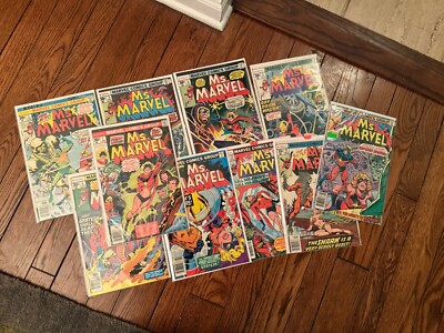 Ms. Marvel #1-6, 8, 12, 15 & 19 (Marvel Comics January 1977)