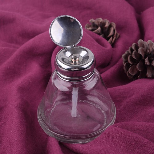 150ml Push Down Dispenser Nagellackentferner Aceton Press Pump Glasflasche to
