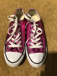 womens pink converse trainers