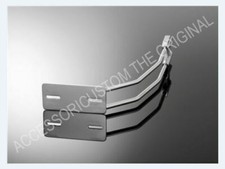 PORTATARGA DA RUOTA A BRACCIO PERNO RUOTA UNIVERSALE cromato CUSTOM CAFE RACER 