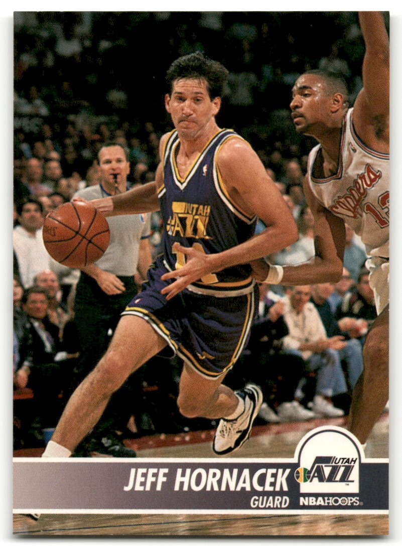 1994-95 NBA Hoops Basketball Card Jeff Hornacek #210 Utah Jazz | eBay