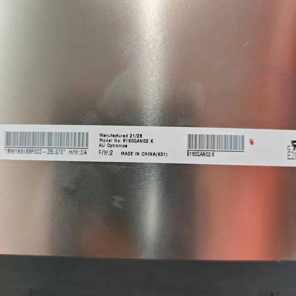 165HZ 16.0" 2.5K Mini LED LAPTOP LCD SCREEN B160QAN02.K 8A (20+20PIN) for MSI - Image 3 of 4