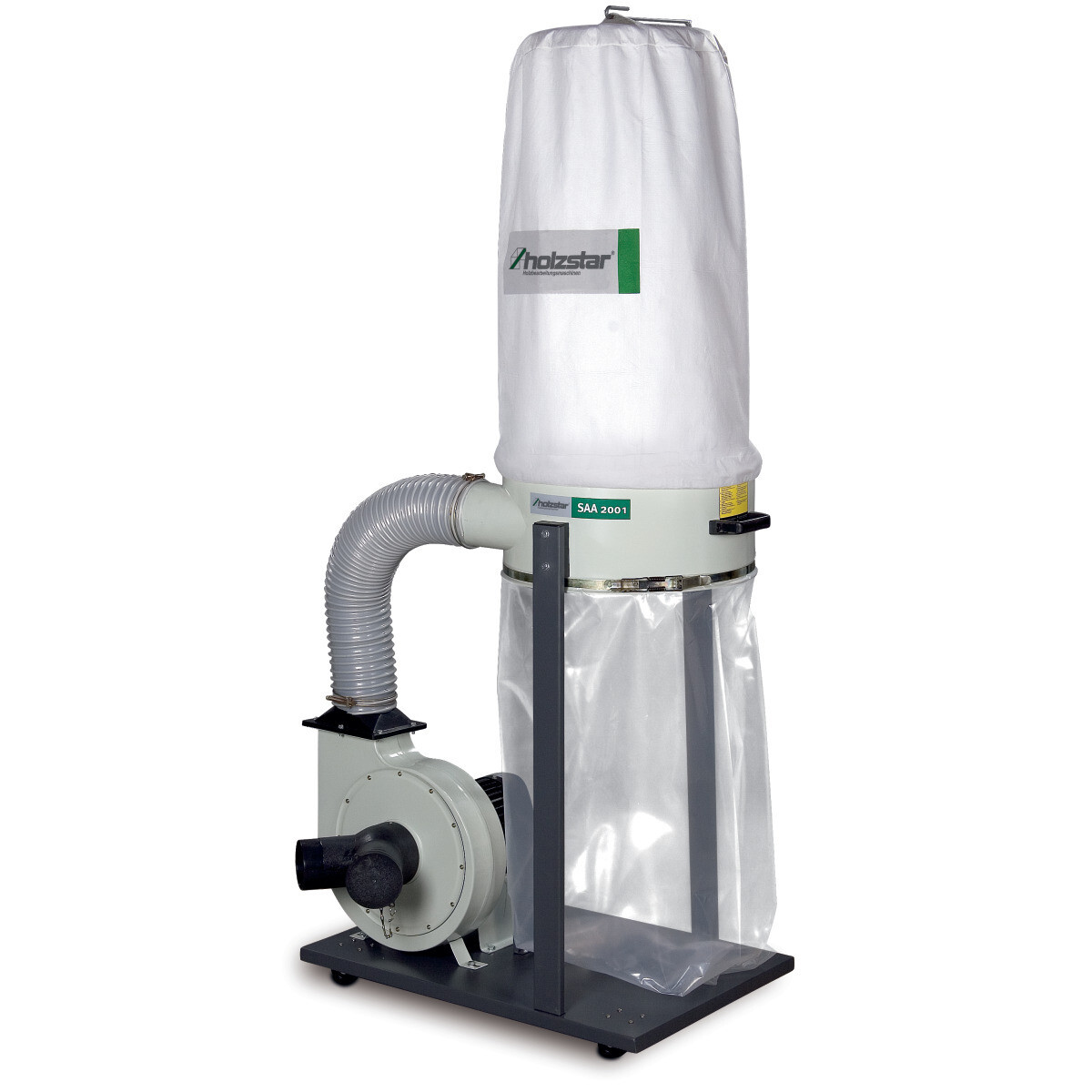 Holzstar Dust & Chip Extractor SAA 2001  Dual 100mm Outlets 2553 m³/h 1500W 240v