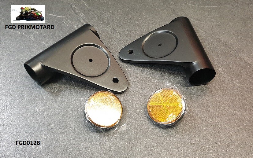 Pattes de phare Kawasaki 750 H2 support optique moto ancienne 1972 1973