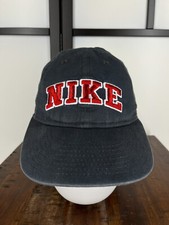 Nike Hat Cap Fitted Youth 4-7 Gray Embroidered Cotton Blend Stretch Golfer