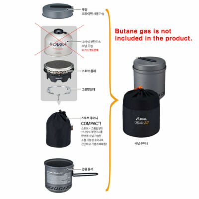 KOVEA ALPINE MASTER 2.0 All-in-one Portable Pot for Stove and KOVEA ALPINE MASTER 2.0 All-in-one Portable Pot for Stove and