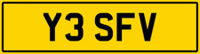 YES😎 FV FAV FAZ FRANK FRED FAS PREFIX PRIVATE REGISTRATION NUMBER PLATE Y3 SFV
