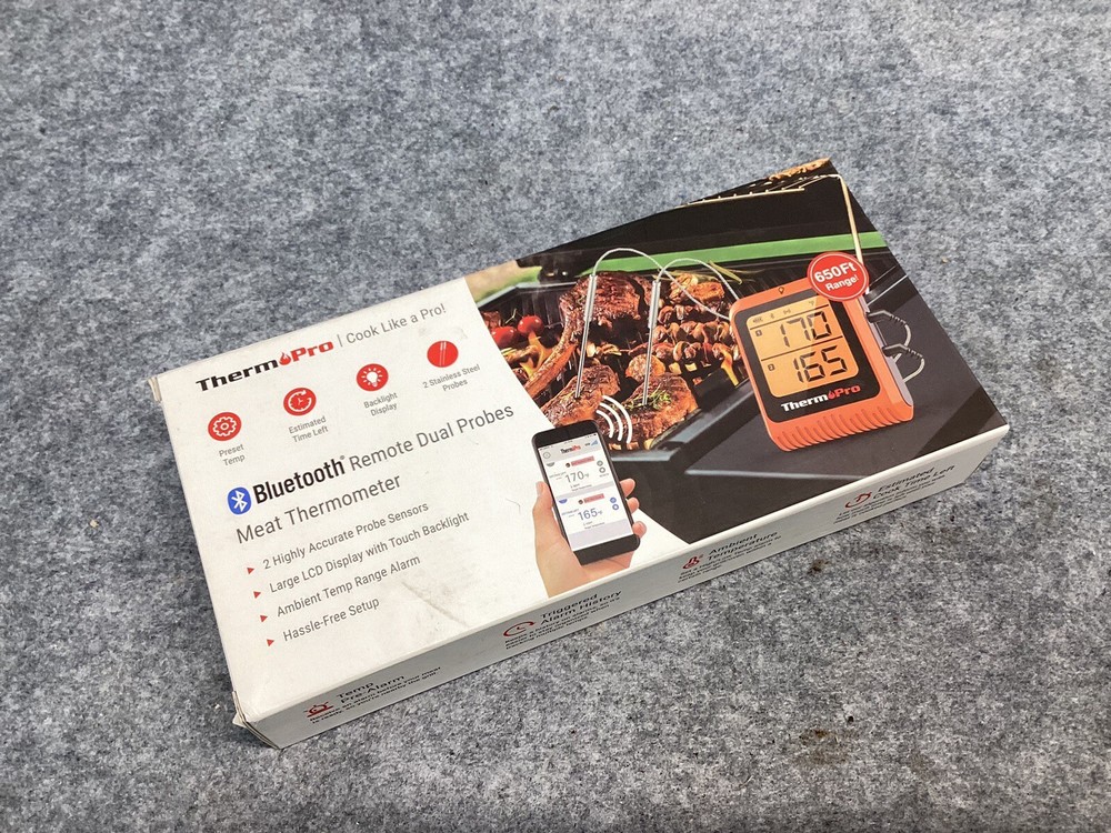 ThermoPro Wireless Meat Thermometer of 650FT, Bluetooth Dual Probes