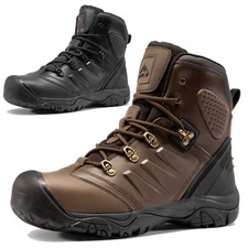 Mens  Steel Toe Work Boots Waterproof Breathable Industrial Boots Safety Boots
