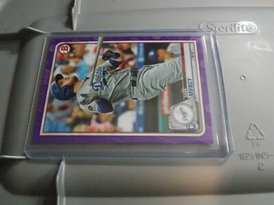 2020 Bowman Max Muncy Purple Parallel #177/250 Dodgers 