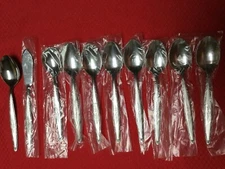 Set 10 Stylecraft SYF2 18/0 Stainless 8 Teaspoons & Sugar Spoon & Butter Knife