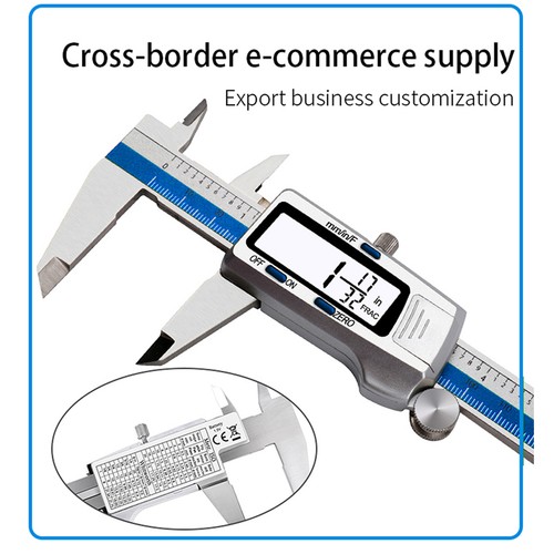 Electronic Digital Caliper Stainless Steel Slide Caliper Measuring Tool R5O0 - Picture 10 of 12