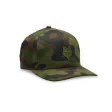 Fox Racing Flexfit Hat Fox Head Embroidery Green Camo Size SM/MD