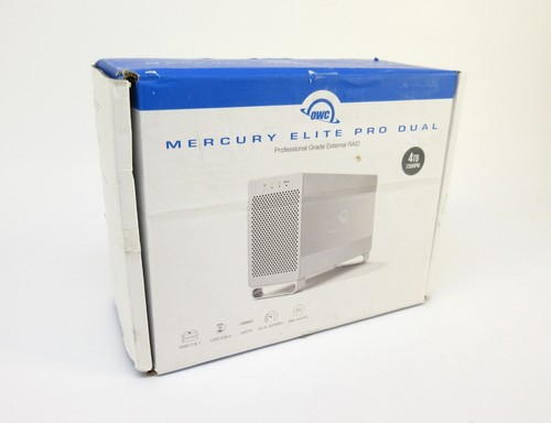 OWC OWCMED3ER7T04.0 Mercury Elite Pro Dual 4TB 2-Bay, USB 3.1, eSATA, RAID Array - 第 1/6 張圖片