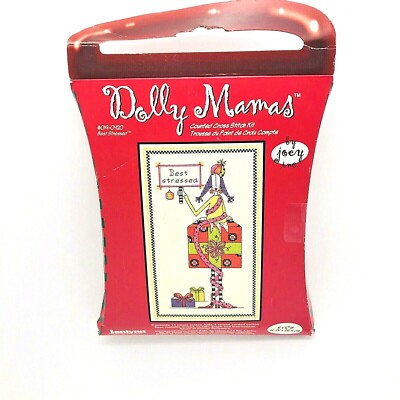 Dolly Mama Christmas Cross Stitch Kit Best Stressed 6 x 10 Holiday New Janlynn