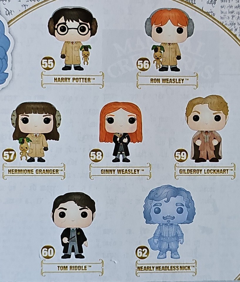 7 Funko Pop Harry Potter Full Set 5560 & 62 Nick Weasley Lockhart