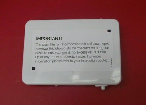 Waschmaschine Zanussi ZWF12080W ABFLUSSPUMPE ABDECKUNG