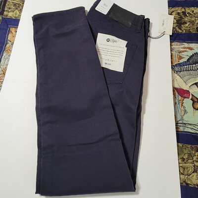 Rising Sun Men's Slim Reprieve Plus Navy Denim Suedeluxe R-Core Jeans 30x34 New