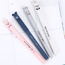 4 Pack of Kawaii Pig Bear Cat Mouse Erasable Gel Pen School Office Supplies Pens