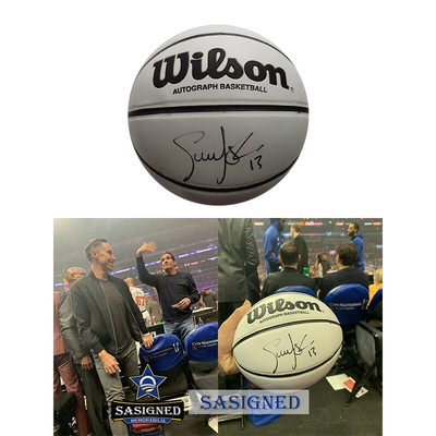 steve nash autographed basketball