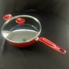 T-fal Easy Care Nonstick Cookware, Jumbo Cooker, 5 Quart, Red