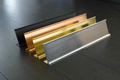 Office Desk Name Plate Holder - 2'' x 8'' / 2'' x 10''
