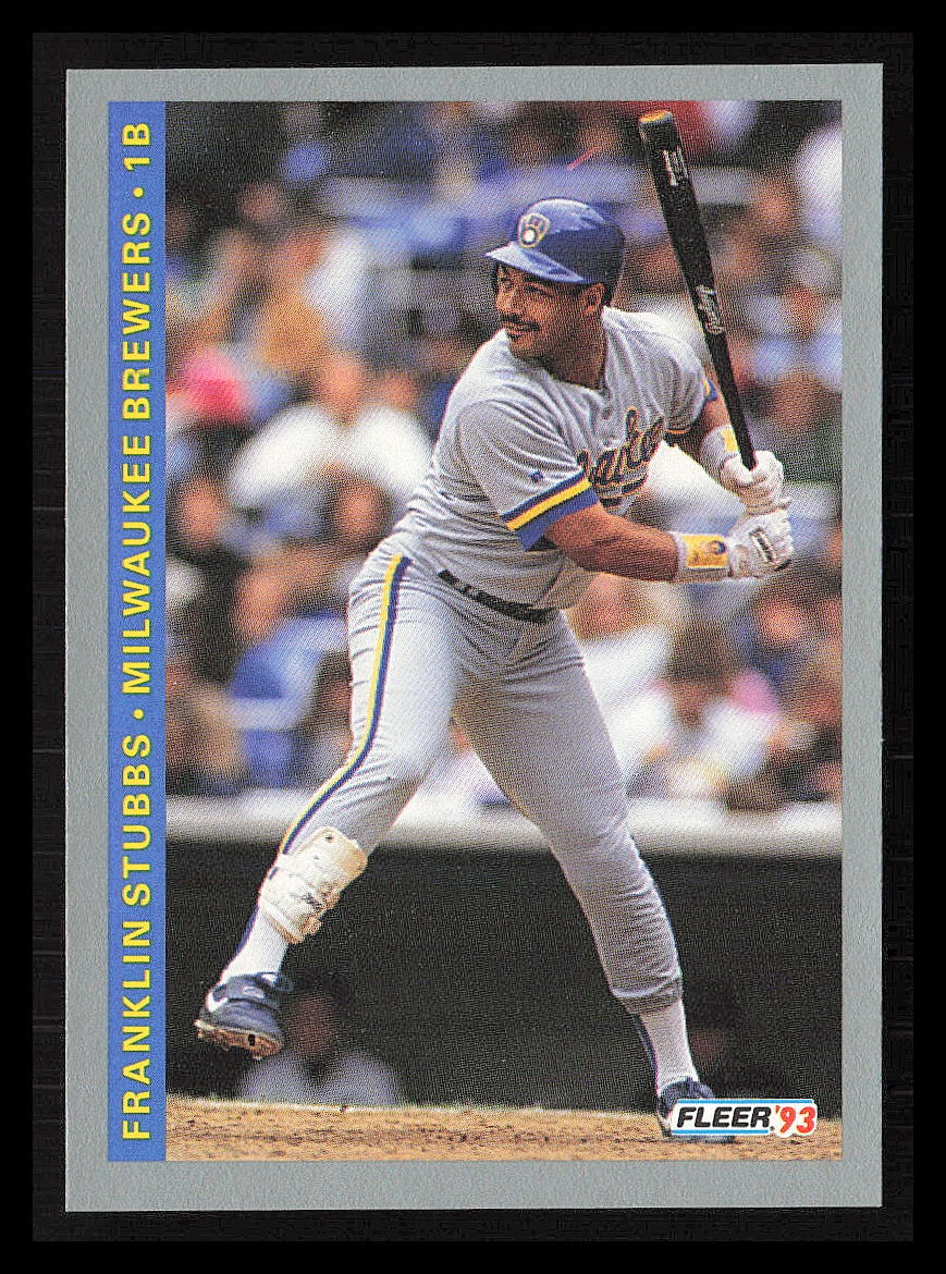 Franklin Stubbs 1993  Fleer #636  Milwaukee Brewers